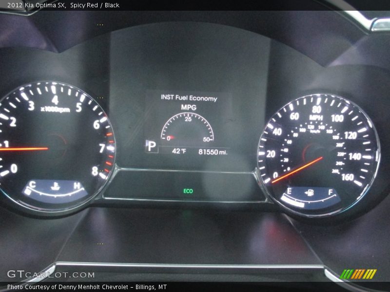 Spicy Red / Black 2012 Kia Optima SX