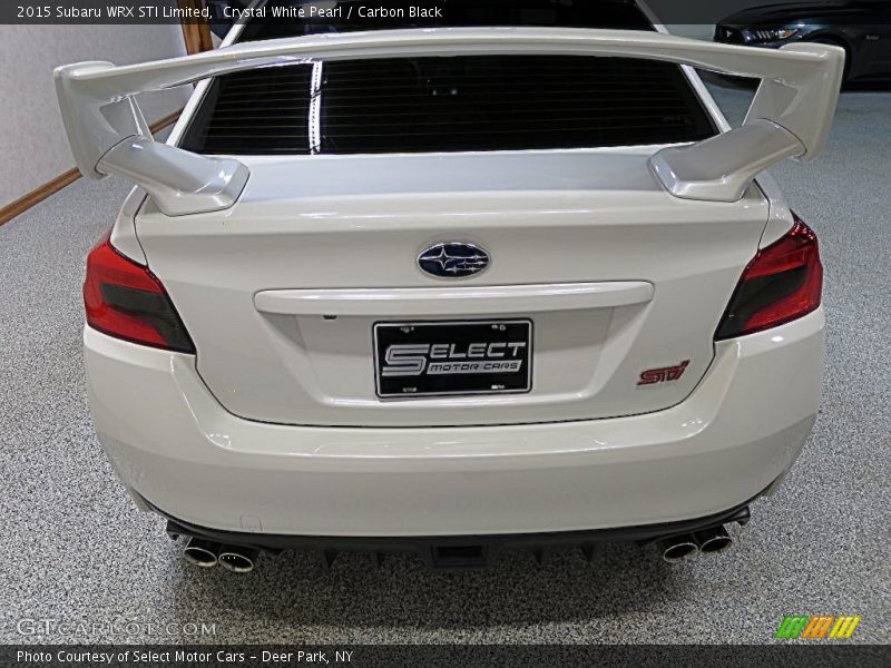 Crystal White Pearl / Carbon Black 2015 Subaru WRX STI Limited