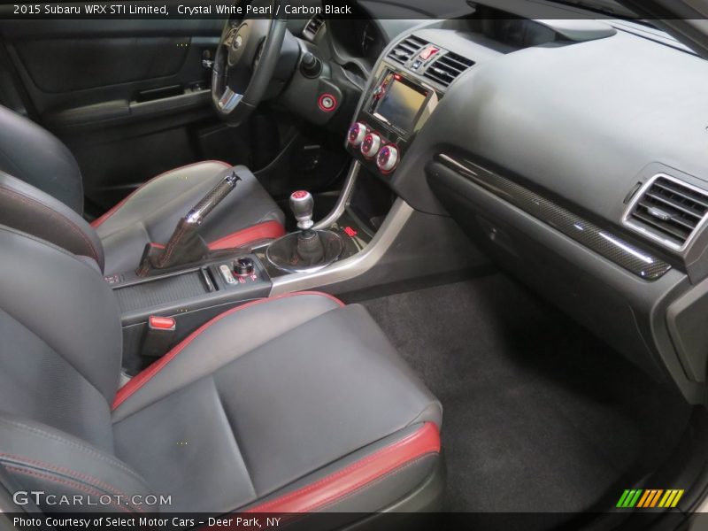 Crystal White Pearl / Carbon Black 2015 Subaru WRX STI Limited