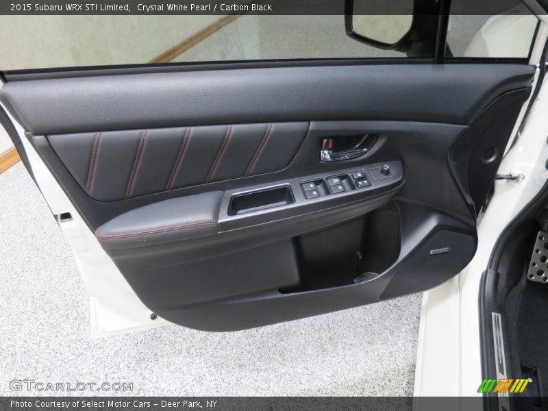 Crystal White Pearl / Carbon Black 2015 Subaru WRX STI Limited