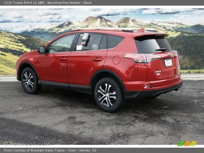 Barcelona Red Metallic / Black 2016 Toyota RAV4 LE AWD