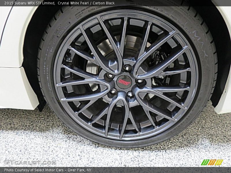 Crystal White Pearl / Carbon Black 2015 Subaru WRX STI Limited