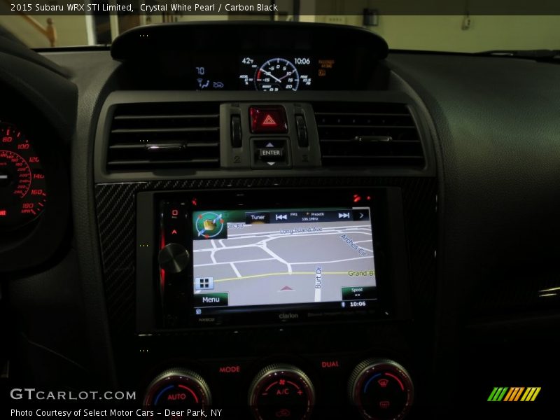 Crystal White Pearl / Carbon Black 2015 Subaru WRX STI Limited