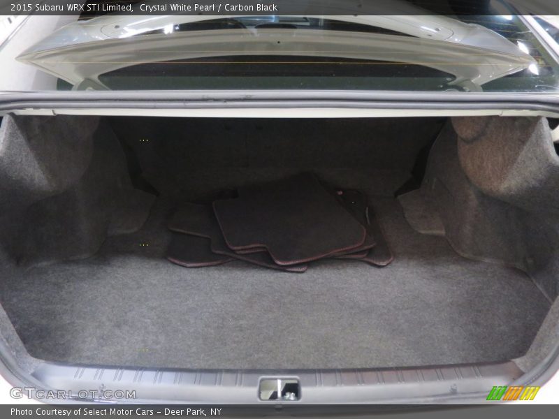 Crystal White Pearl / Carbon Black 2015 Subaru WRX STI Limited