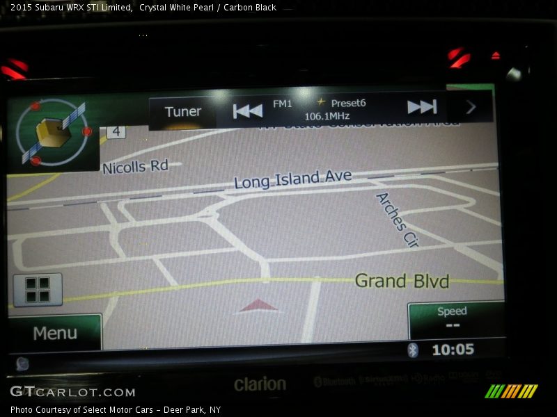 Crystal White Pearl / Carbon Black 2015 Subaru WRX STI Limited