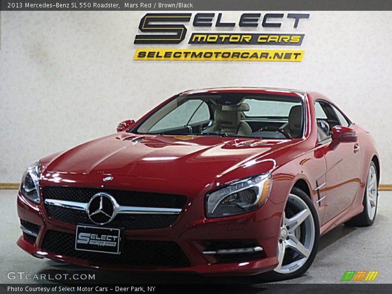 Mars Red / Brown/Black 2013 Mercedes-Benz SL 550 Roadster