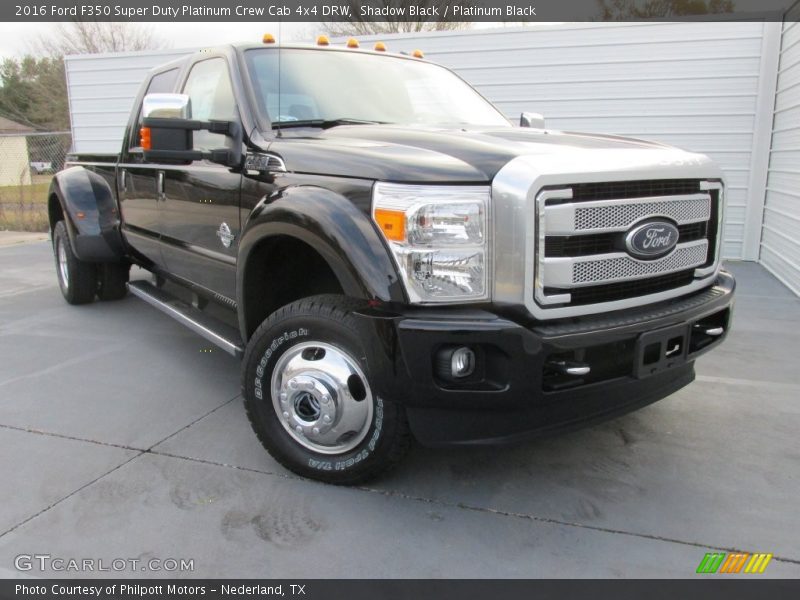 Shadow Black / Platinum Black 2016 Ford F350 Super Duty Platinum Crew Cab 4x4 DRW