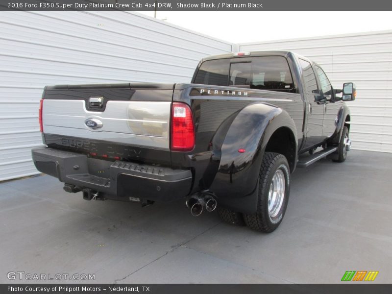 Shadow Black / Platinum Black 2016 Ford F350 Super Duty Platinum Crew Cab 4x4 DRW
