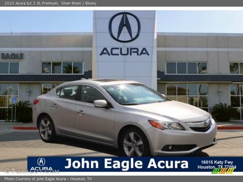 Silver Moon / Ebony 2013 Acura ILX 2.0L Premium