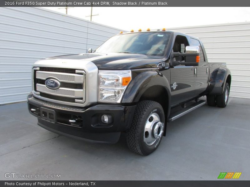 Shadow Black / Platinum Black 2016 Ford F350 Super Duty Platinum Crew Cab 4x4 DRW