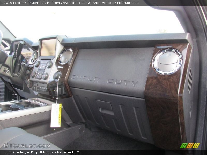 Shadow Black / Platinum Black 2016 Ford F350 Super Duty Platinum Crew Cab 4x4 DRW