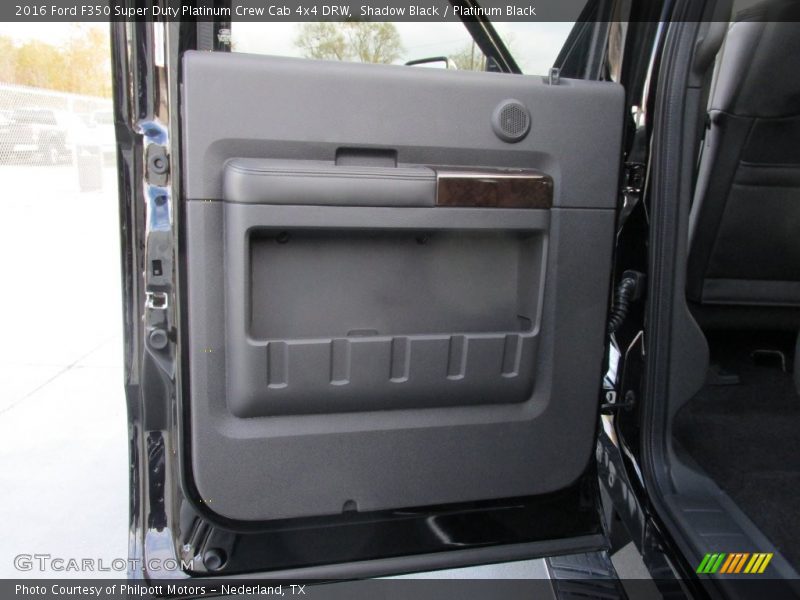 Shadow Black / Platinum Black 2016 Ford F350 Super Duty Platinum Crew Cab 4x4 DRW