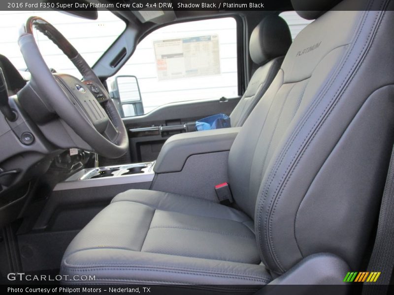 Shadow Black / Platinum Black 2016 Ford F350 Super Duty Platinum Crew Cab 4x4 DRW