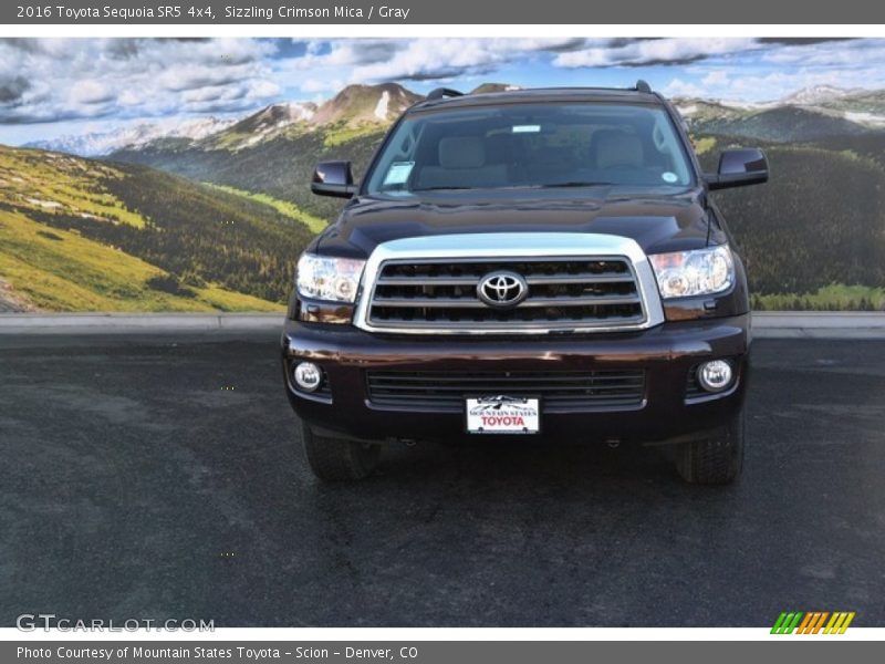 Sizzling Crimson Mica / Gray 2016 Toyota Sequoia SR5 4x4