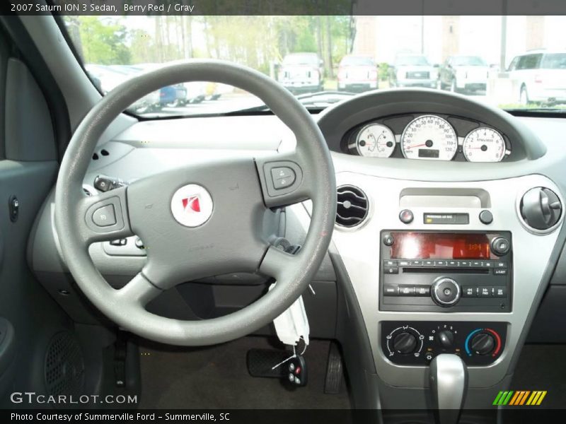 Berry Red / Gray 2007 Saturn ION 3 Sedan