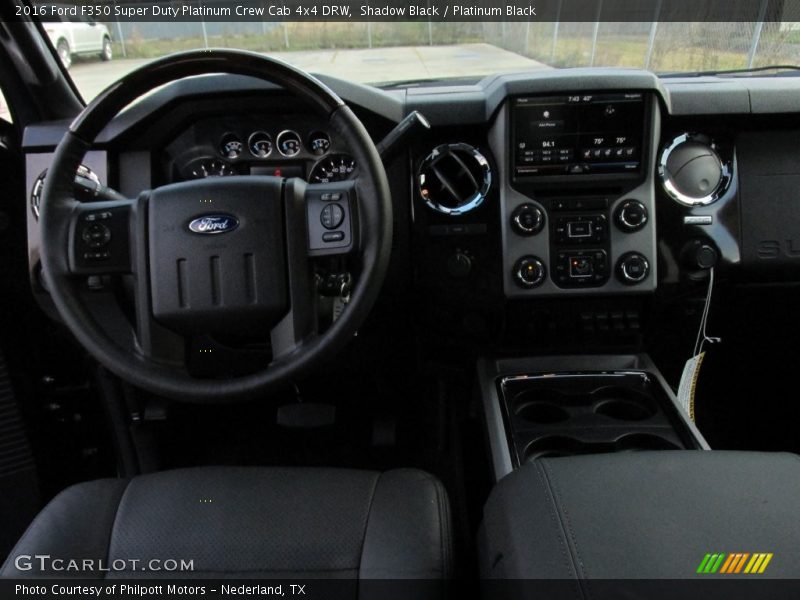 Shadow Black / Platinum Black 2016 Ford F350 Super Duty Platinum Crew Cab 4x4 DRW