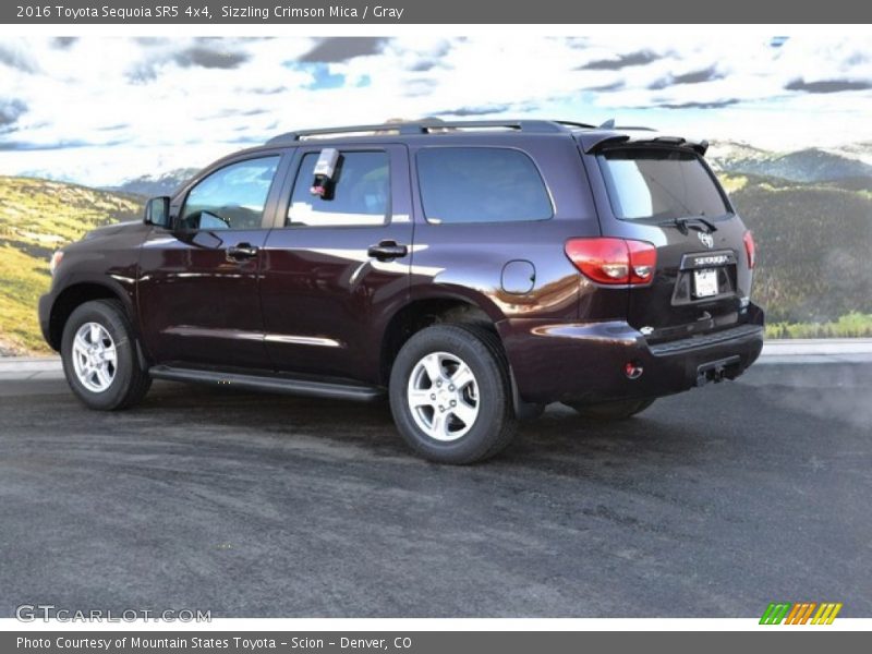 Sizzling Crimson Mica / Gray 2016 Toyota Sequoia SR5 4x4