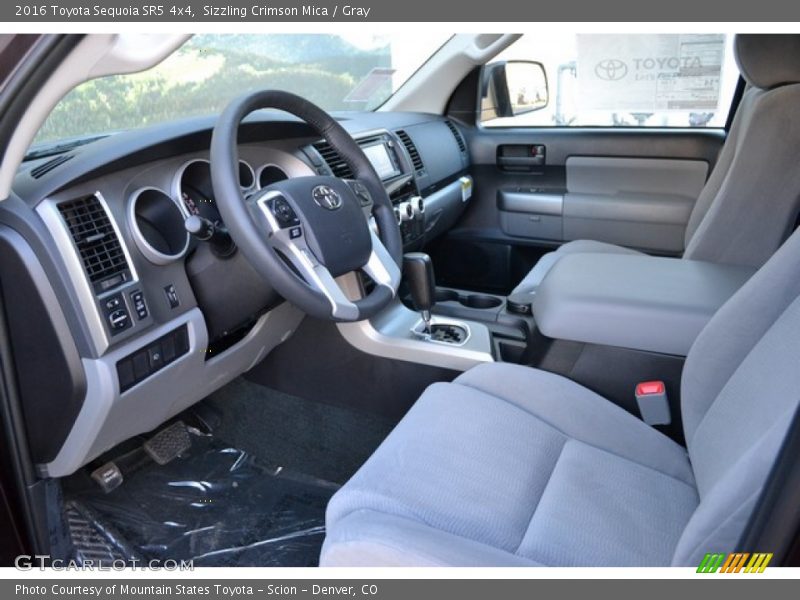 Sizzling Crimson Mica / Gray 2016 Toyota Sequoia SR5 4x4