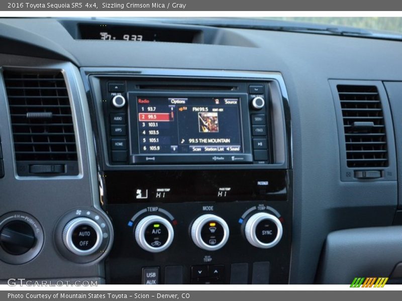 Sizzling Crimson Mica / Gray 2016 Toyota Sequoia SR5 4x4