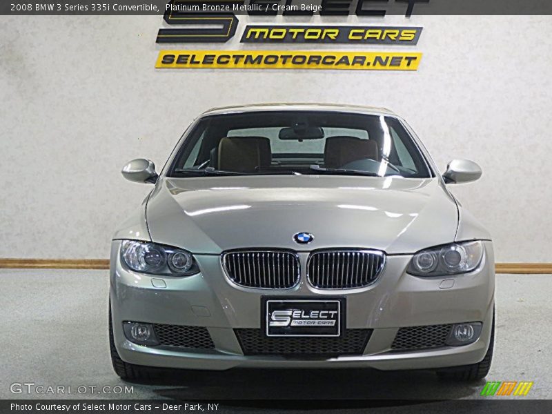 Platinum Bronze Metallic / Cream Beige 2008 BMW 3 Series 335i Convertible