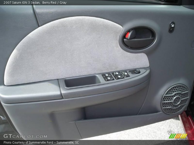 Berry Red / Gray 2007 Saturn ION 3 Sedan