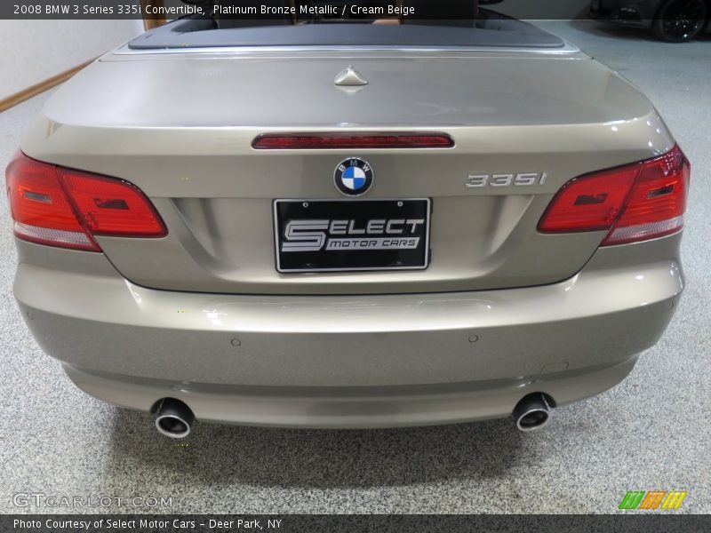 Platinum Bronze Metallic / Cream Beige 2008 BMW 3 Series 335i Convertible