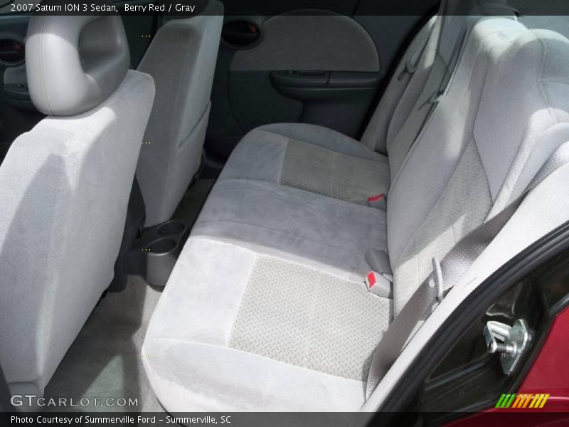 Berry Red / Gray 2007 Saturn ION 3 Sedan