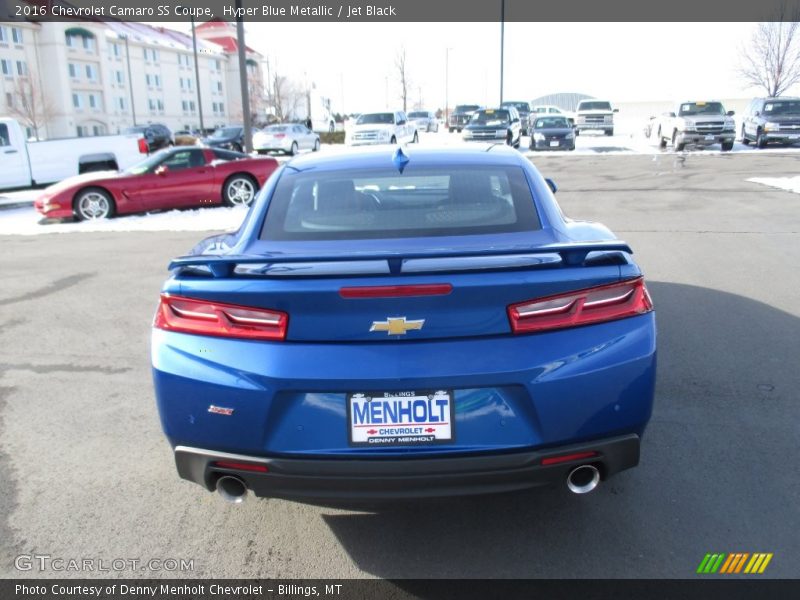 Hyper Blue Metallic / Jet Black 2016 Chevrolet Camaro SS Coupe