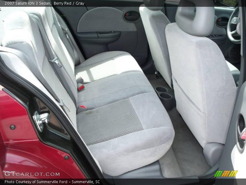 Berry Red / Gray 2007 Saturn ION 3 Sedan