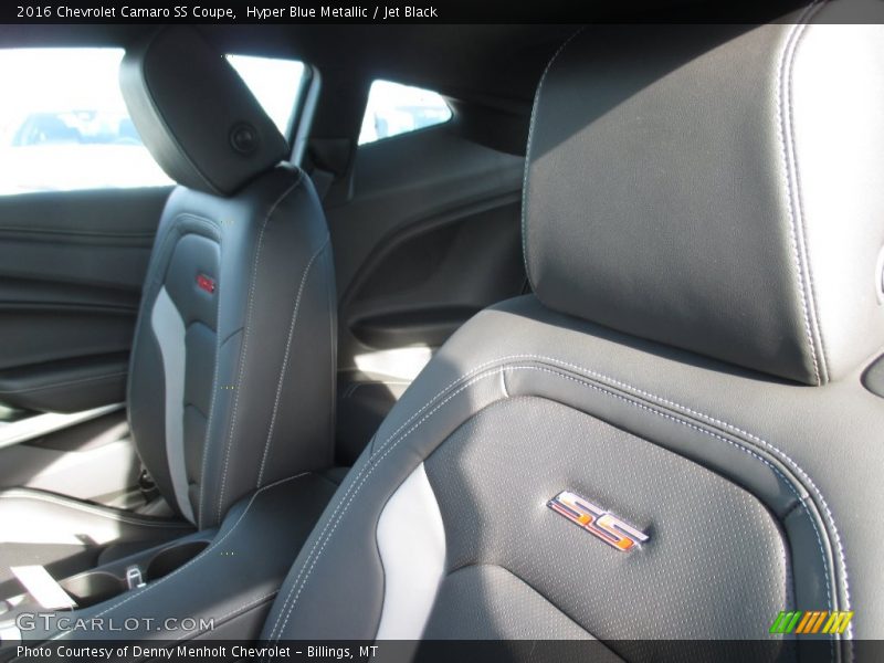 Hyper Blue Metallic / Jet Black 2016 Chevrolet Camaro SS Coupe