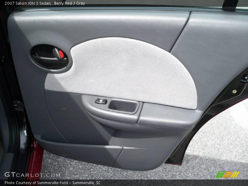 Berry Red / Gray 2007 Saturn ION 3 Sedan