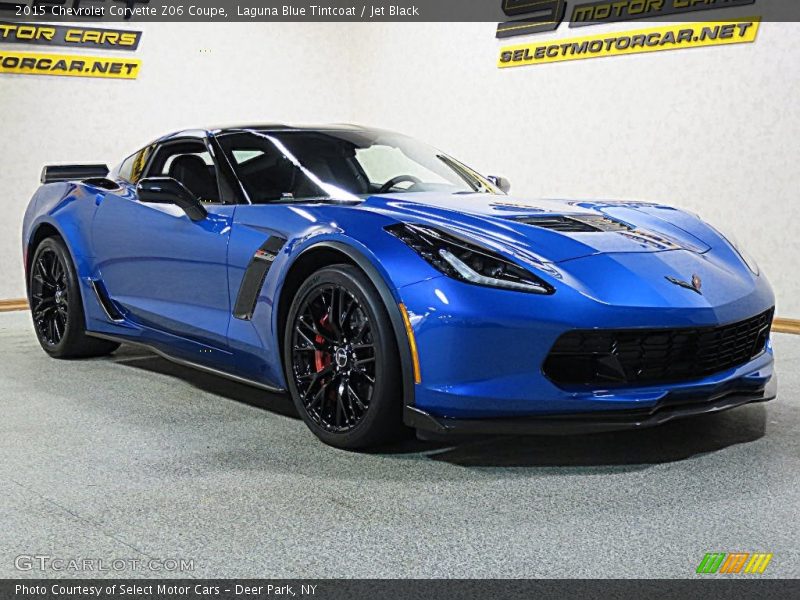 Laguna Blue Tintcoat / Jet Black 2015 Chevrolet Corvette Z06 Coupe
