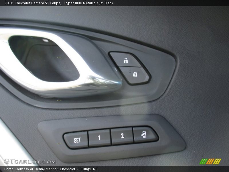 Hyper Blue Metallic / Jet Black 2016 Chevrolet Camaro SS Coupe