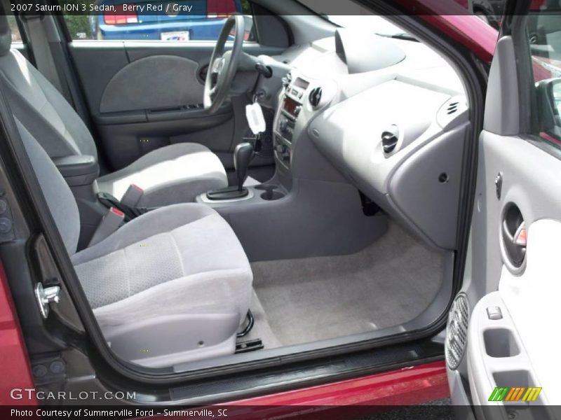 Berry Red / Gray 2007 Saturn ION 3 Sedan