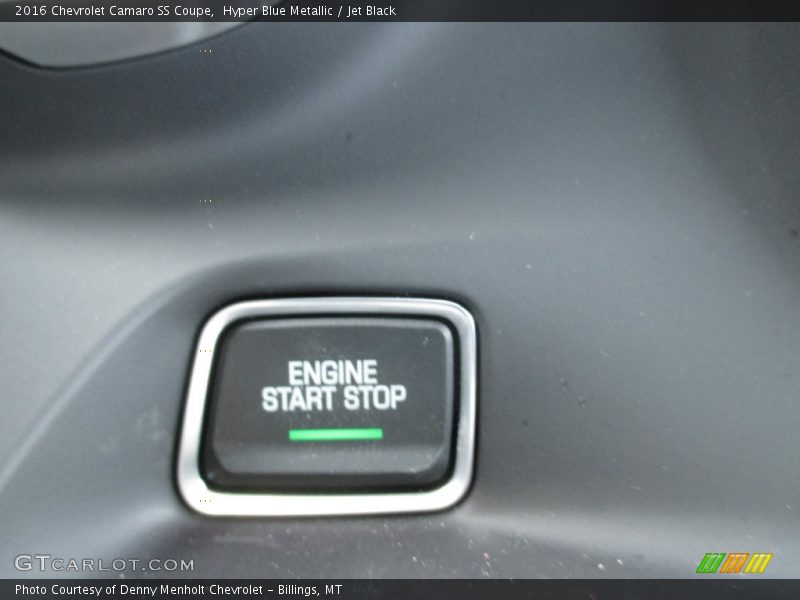 Hyper Blue Metallic / Jet Black 2016 Chevrolet Camaro SS Coupe