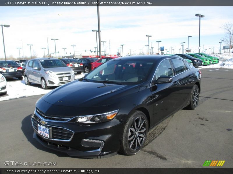 Mosaic Black Metallic / Dark Atmosphere/Medium Ash Gray 2016 Chevrolet Malibu LT