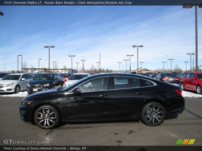 Mosaic Black Metallic / Dark Atmosphere/Medium Ash Gray 2016 Chevrolet Malibu LT