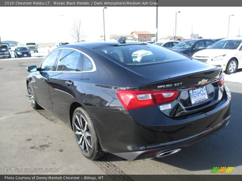 Mosaic Black Metallic / Dark Atmosphere/Medium Ash Gray 2016 Chevrolet Malibu LT