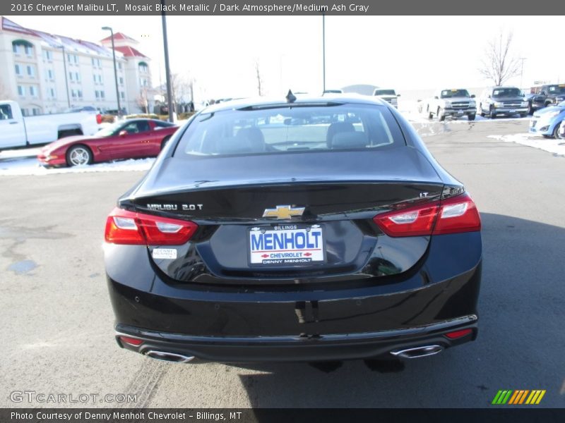Mosaic Black Metallic / Dark Atmosphere/Medium Ash Gray 2016 Chevrolet Malibu LT