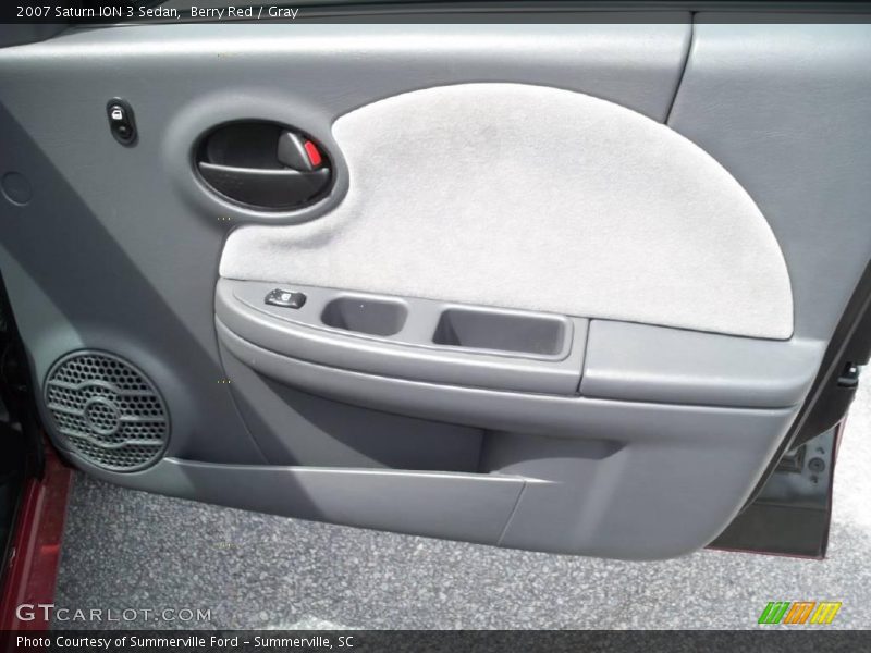 Berry Red / Gray 2007 Saturn ION 3 Sedan