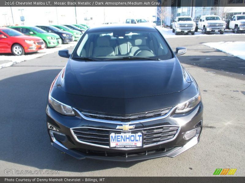 Mosaic Black Metallic / Dark Atmosphere/Medium Ash Gray 2016 Chevrolet Malibu LT