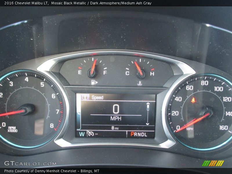 Mosaic Black Metallic / Dark Atmosphere/Medium Ash Gray 2016 Chevrolet Malibu LT