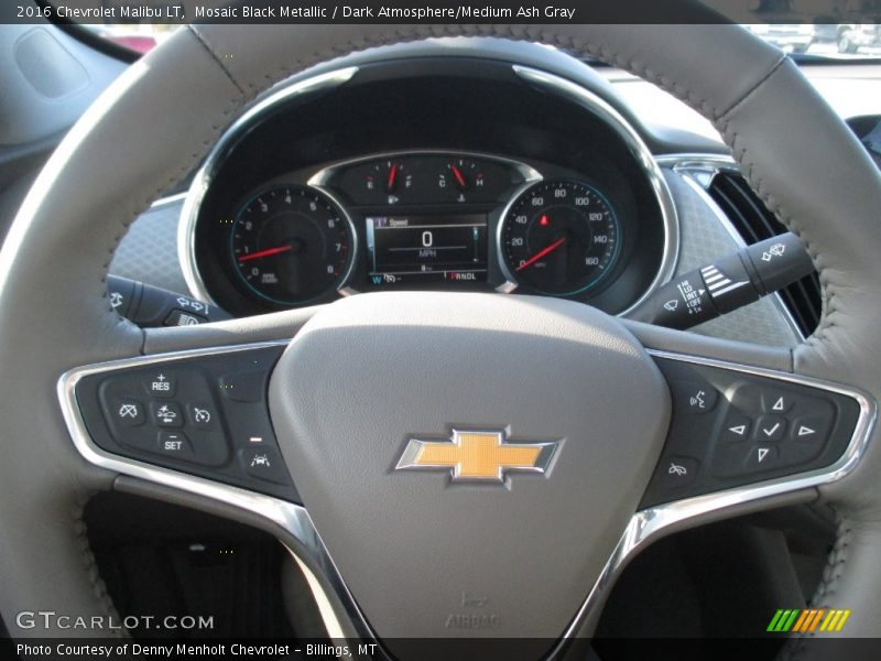 Mosaic Black Metallic / Dark Atmosphere/Medium Ash Gray 2016 Chevrolet Malibu LT