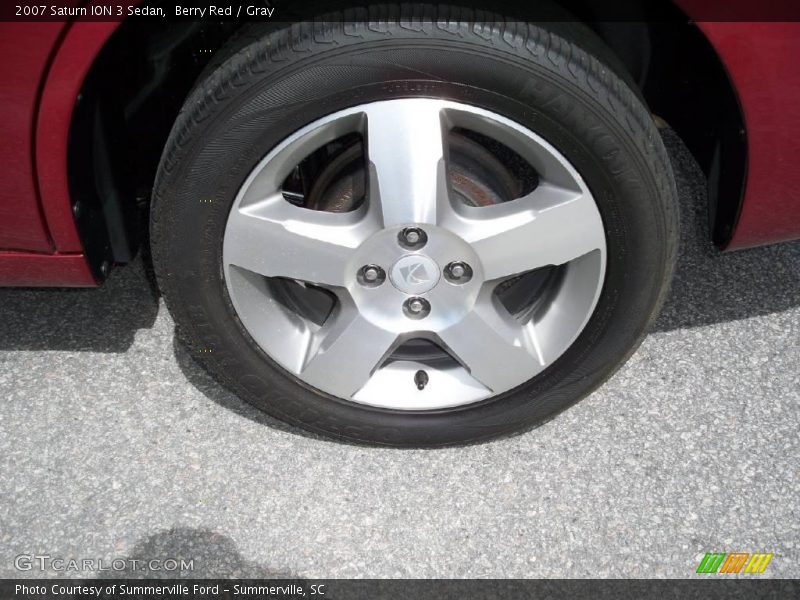 Berry Red / Gray 2007 Saturn ION 3 Sedan