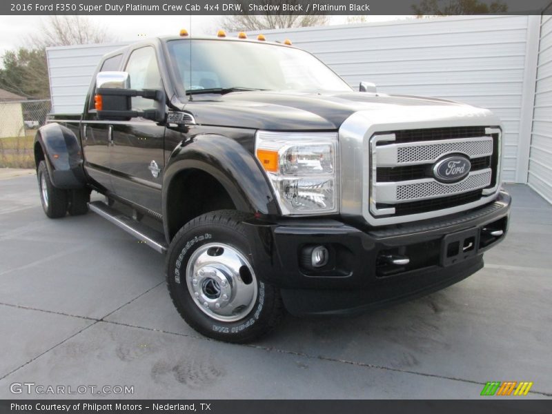 Shadow Black / Platinum Black 2016 Ford F350 Super Duty Platinum Crew Cab 4x4 DRW