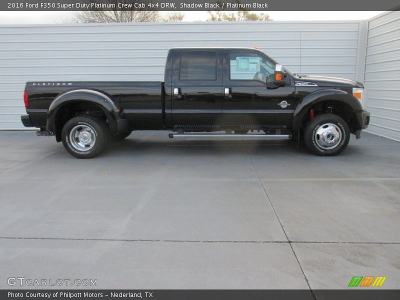 Shadow Black / Platinum Black 2016 Ford F350 Super Duty Platinum Crew Cab 4x4 DRW