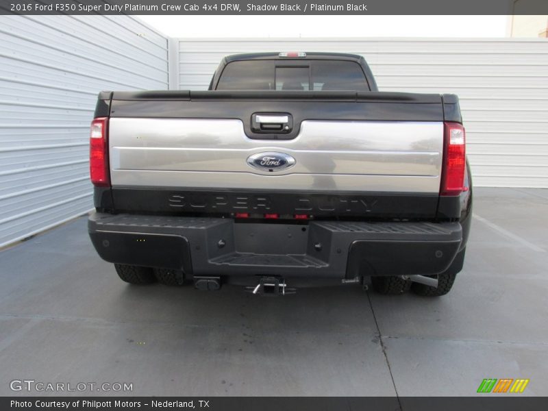 Shadow Black / Platinum Black 2016 Ford F350 Super Duty Platinum Crew Cab 4x4 DRW