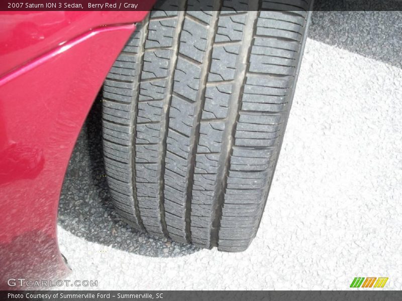 Berry Red / Gray 2007 Saturn ION 3 Sedan