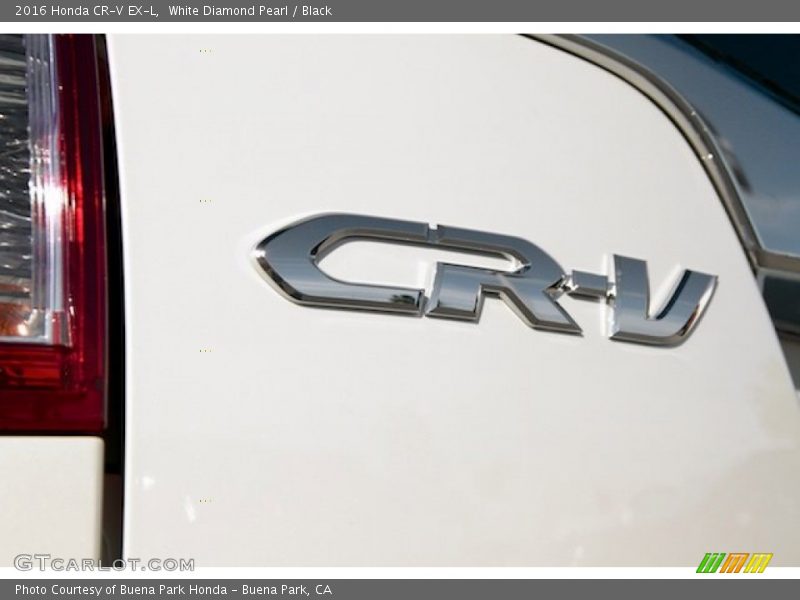 White Diamond Pearl / Black 2016 Honda CR-V EX-L
