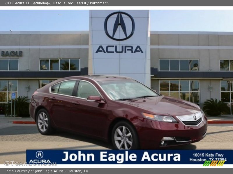 Basque Red Pearl II / Parchment 2013 Acura TL Technology